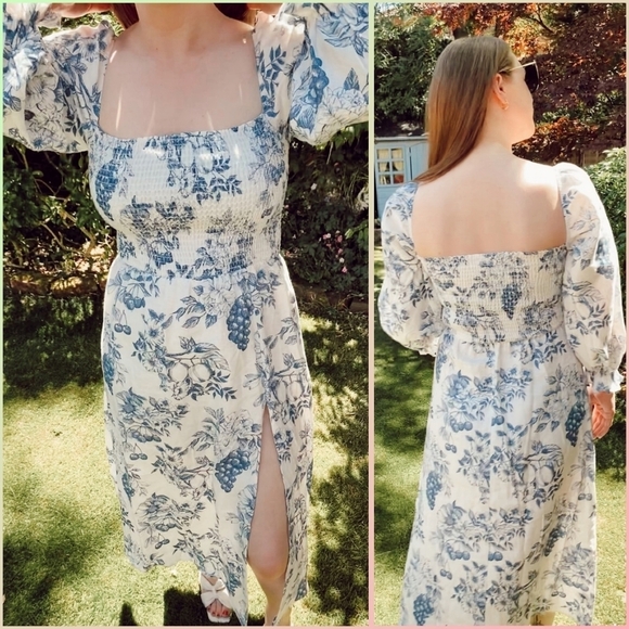 Reformation Gitane Linen Dress in Corsica - Picture 1 of 12